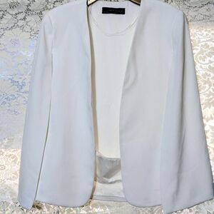Elegant White Women's Blazer